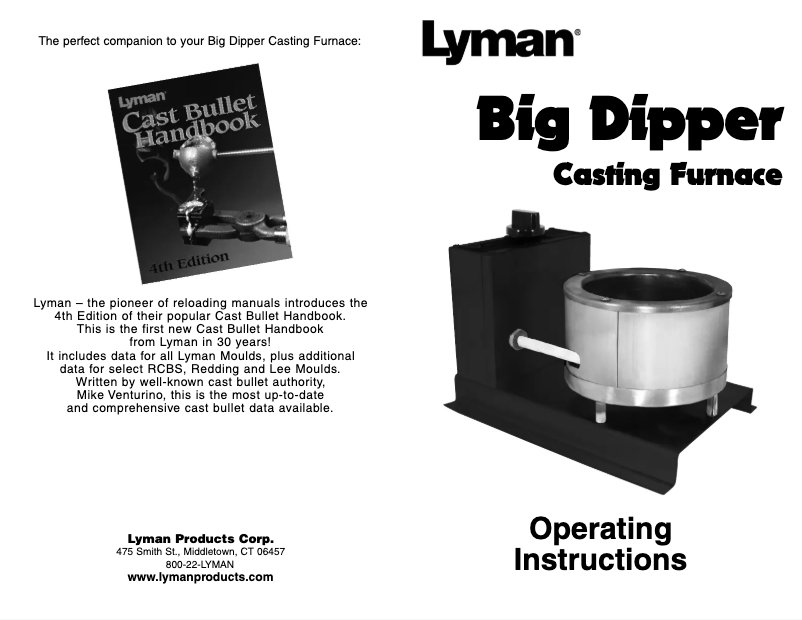 Page n°1 - Manuel utilisateur Lyman Big Dipper