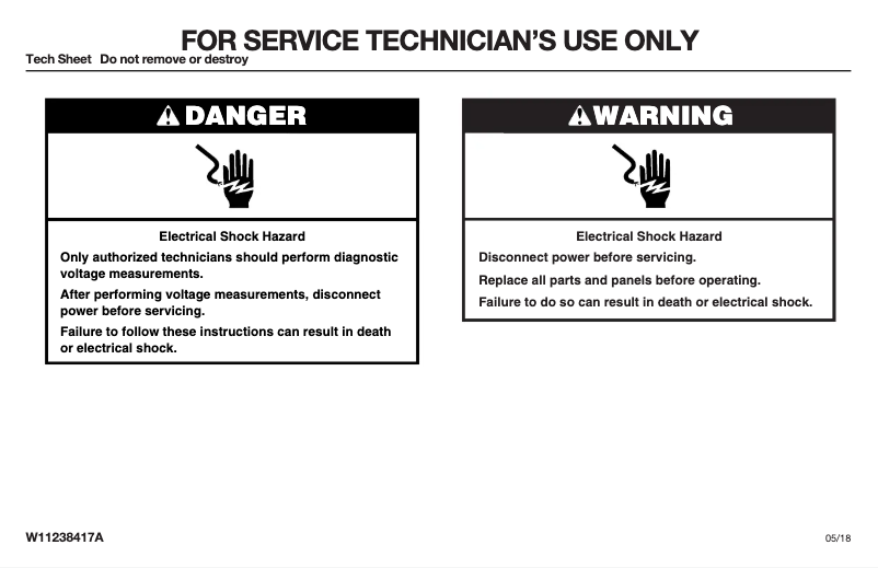 Page 1 de la notice Fiche technique JennAir JEC4424KB