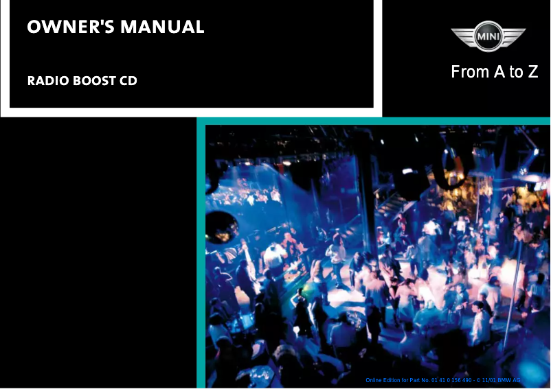 Imagen de la primera página del manual del dispositivo Radio Boost CD