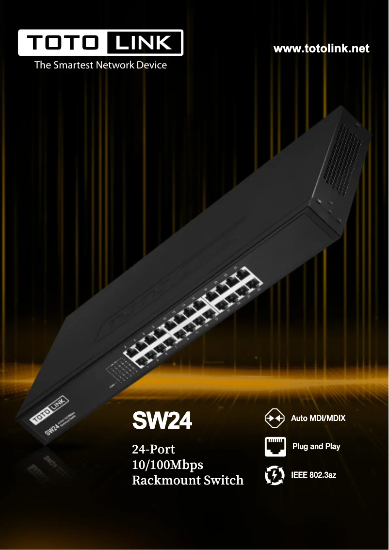 Página 1 del manual Manual de usuario Totolink SW24