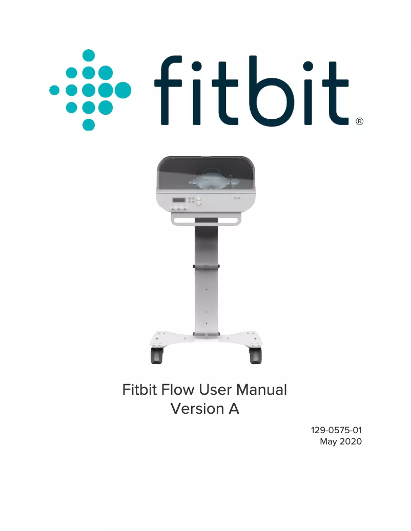 Page 1 de la notice Manuel utilisateur Fitbit Flow