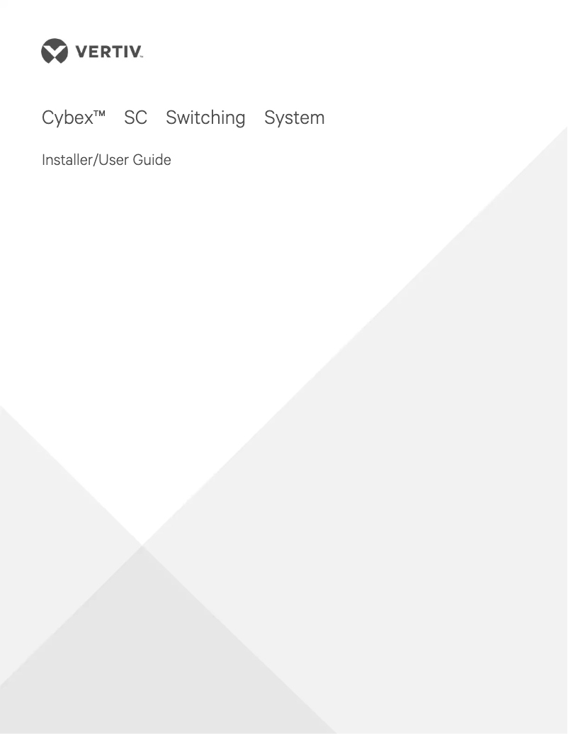 Page n°1 - Manuel utilisateur Avocent Cybex SC 820DP