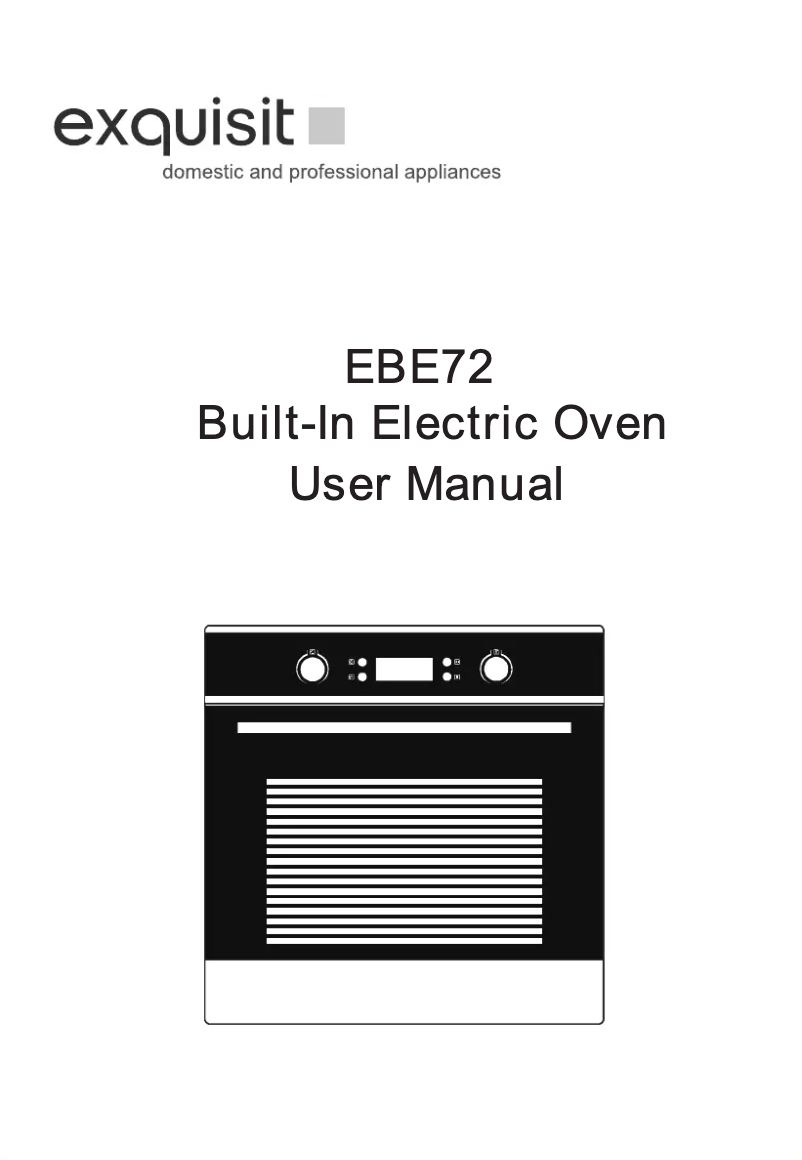 Page n°1 - Manuel utilisateur Exquisit EBE72