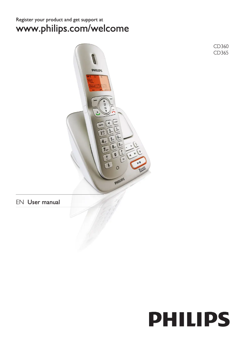 Page 1 of the manual Instruction Manual Philips CD360