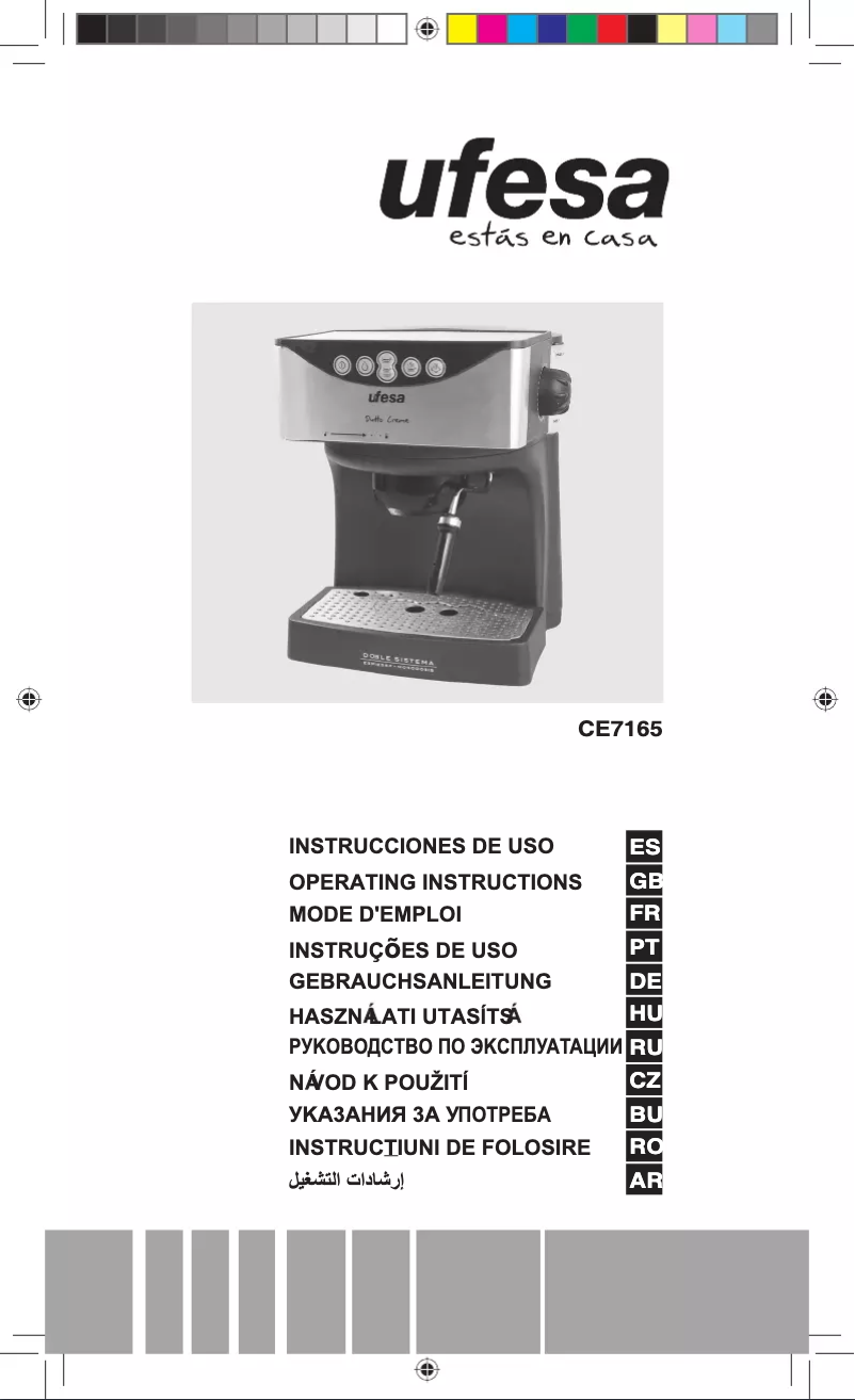Image de la première page du manuel de l'appareil Duetto Creme CE7165