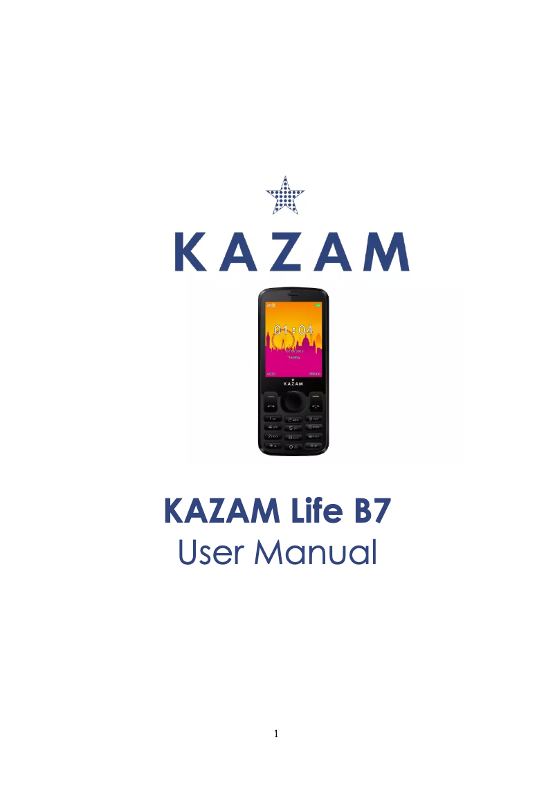 Page n°1 - Manuel utilisateur Kazam LIFE B7