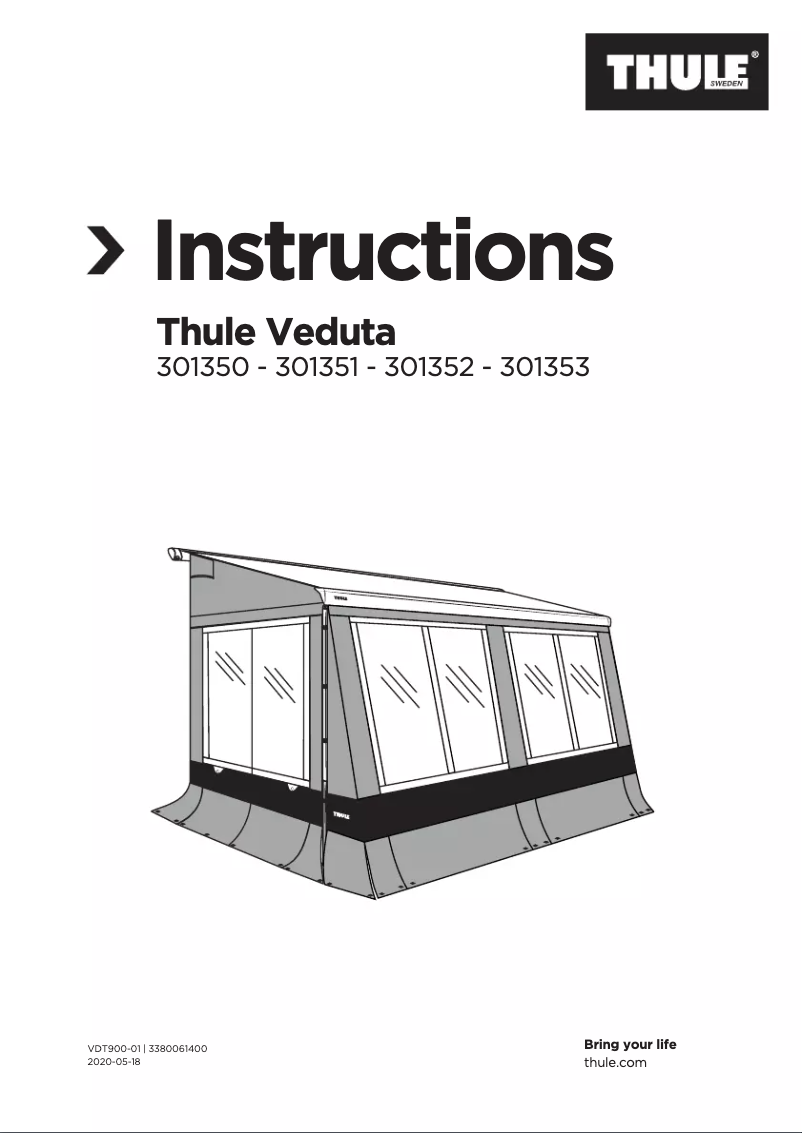 Page 1 of the manual User Manual Thule Veduta