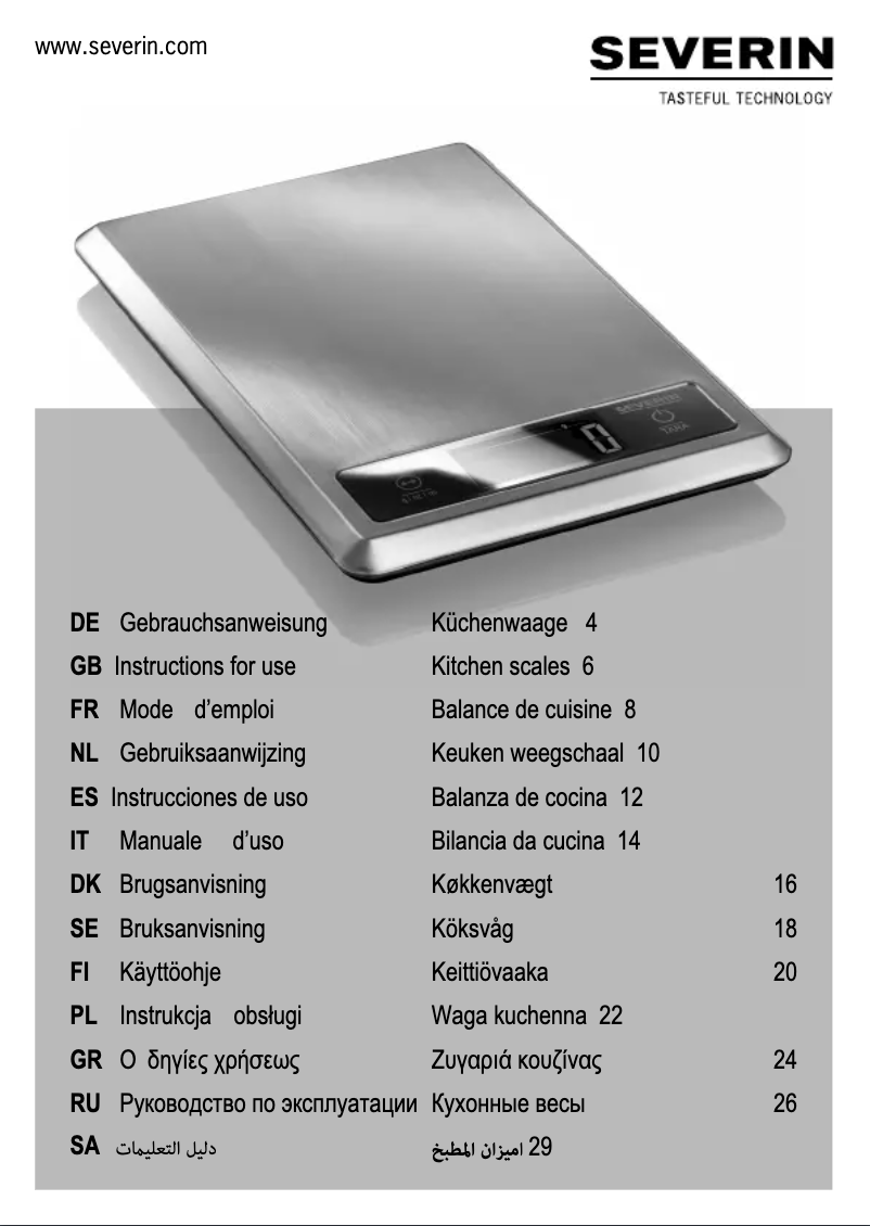 Image de la première page du manuel de l'appareil KW 3669