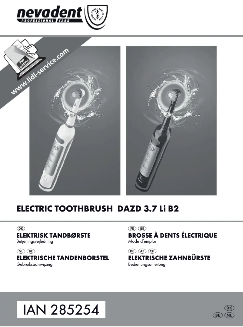 Image de la première page du manuel de l'appareil DAZD 3.7 Li B2