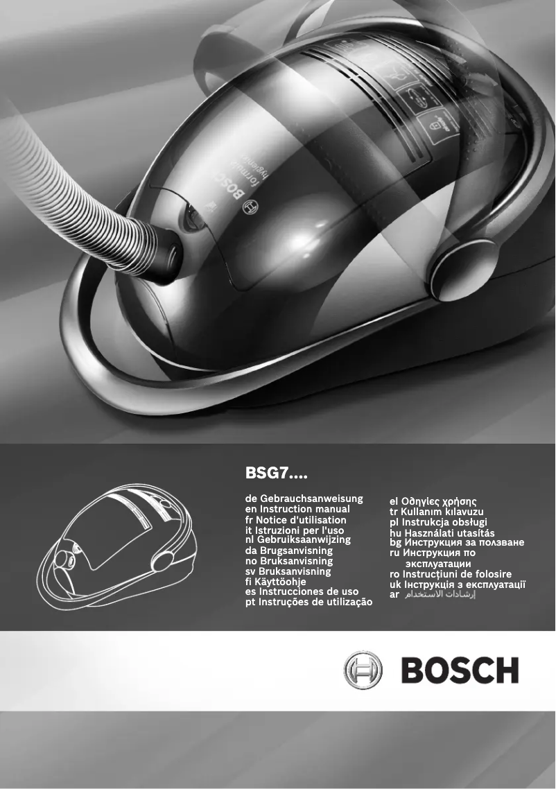 Page n°1 - Manuel utilisateur Bosch BSG72223