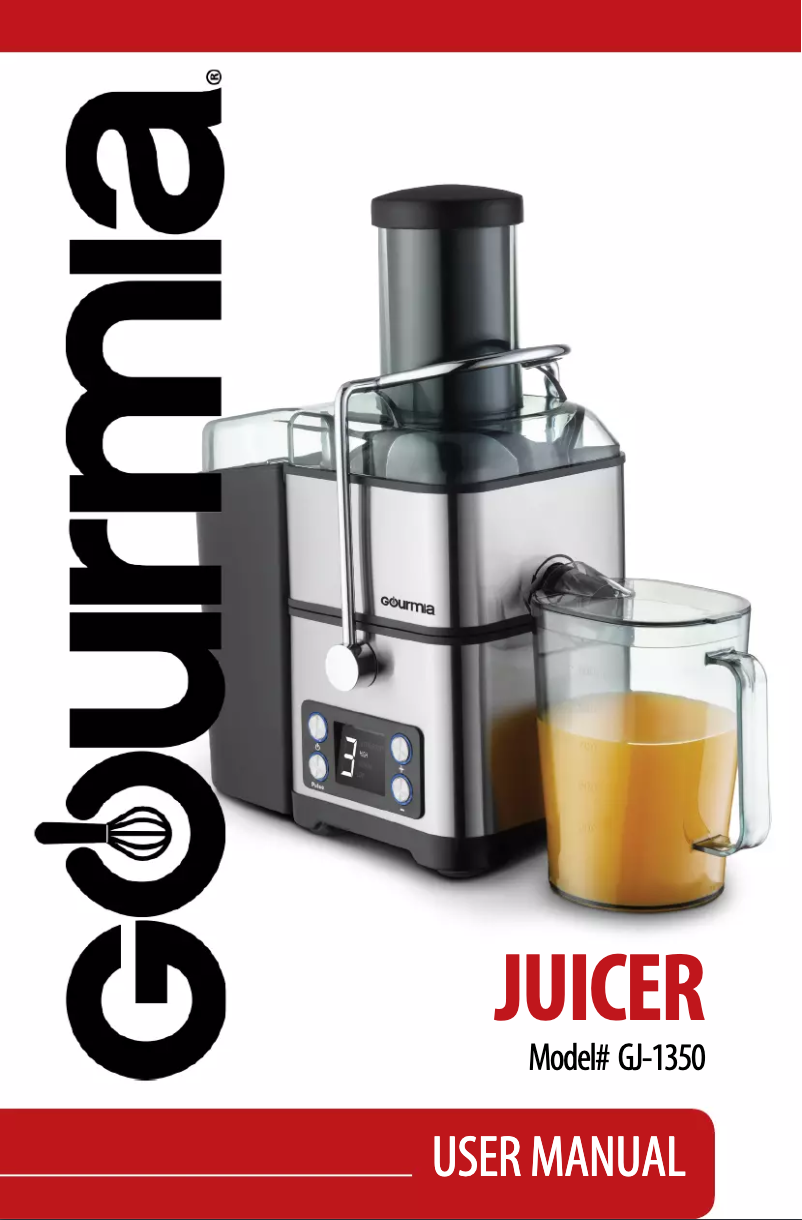 Page n°1 - Manuel utilisateur Gourmia GJ1350