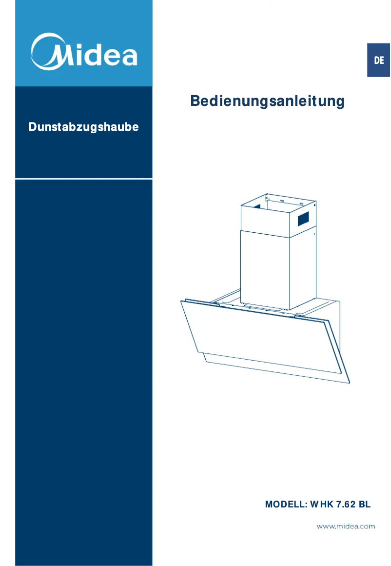 Page 1 de la notice Manuel utilisateur Midea WHK 7.62BL
