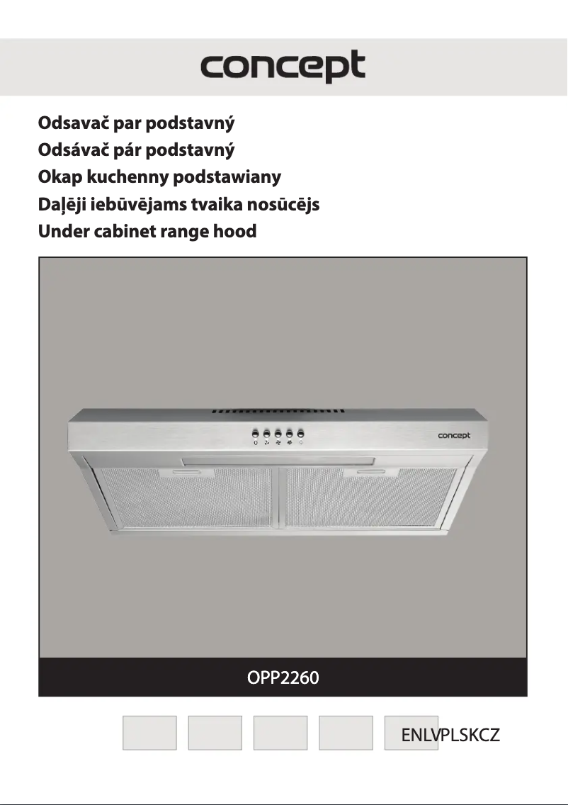 Page 1 de la notice Manuel utilisateur Concept OPP2260