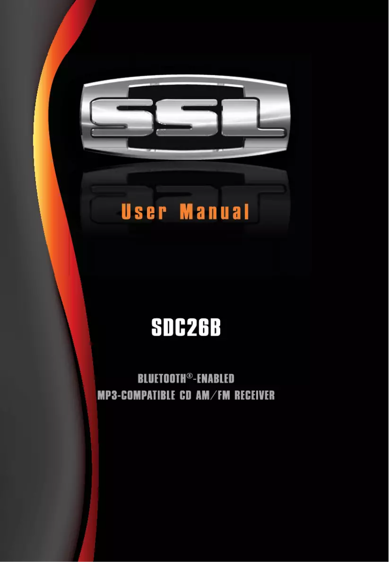 Page n°1 - Manuel utilisateur SSL SDC26B