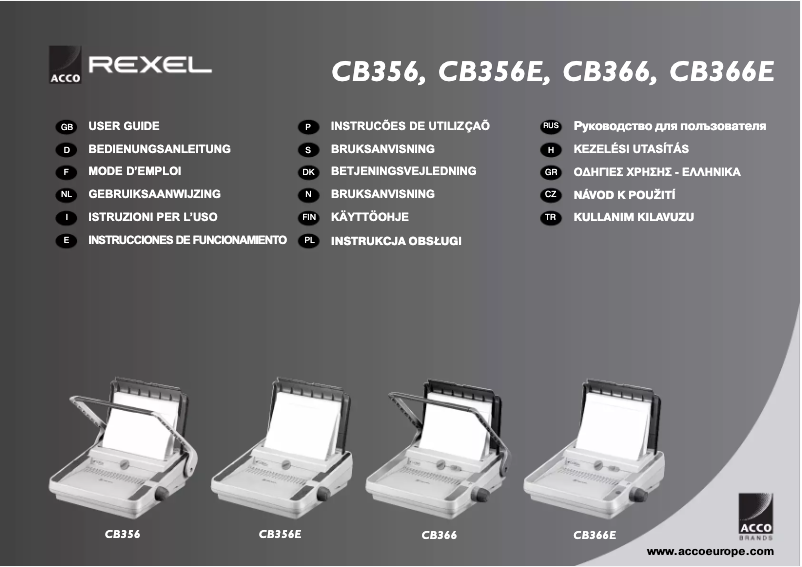 Page 1 de la notice Manuel utilisateur GBC 2101434