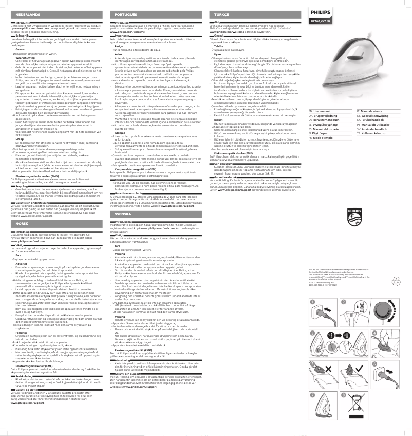 Página 1 del manual Manual de usuario Philips GC150