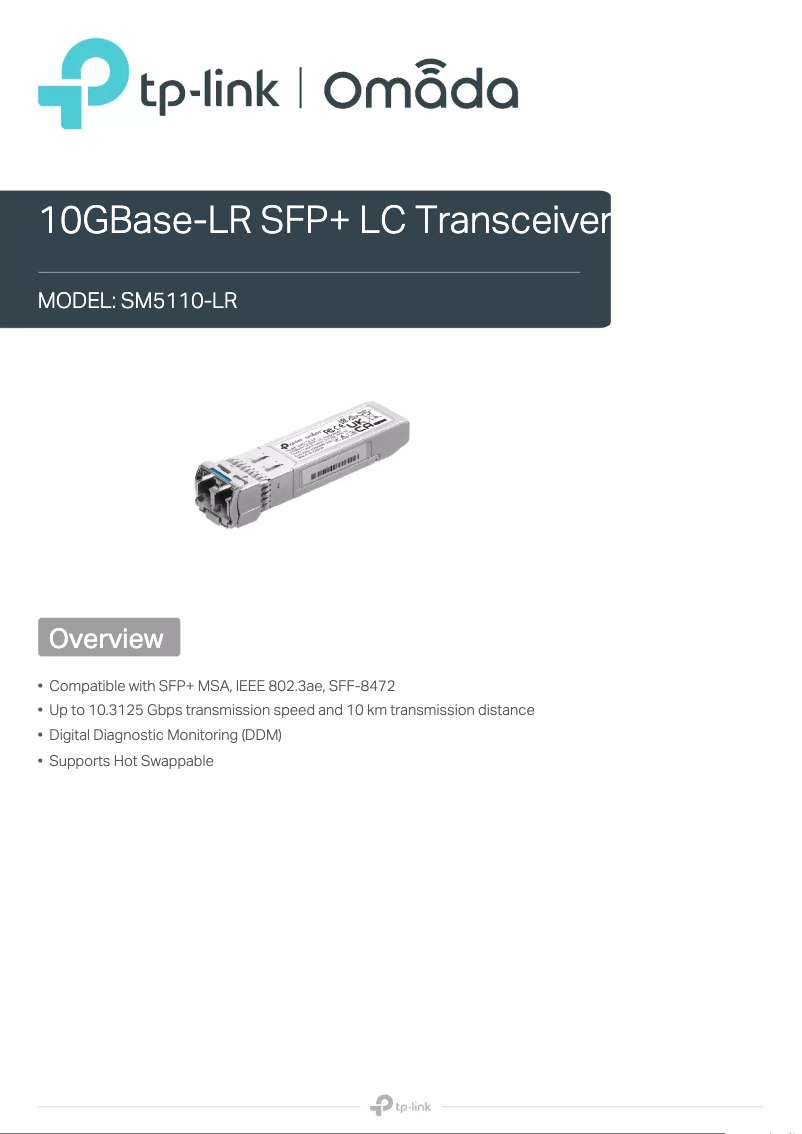 Page 1 de la notice Manuel utilisateur TP-Link SM5110-LR