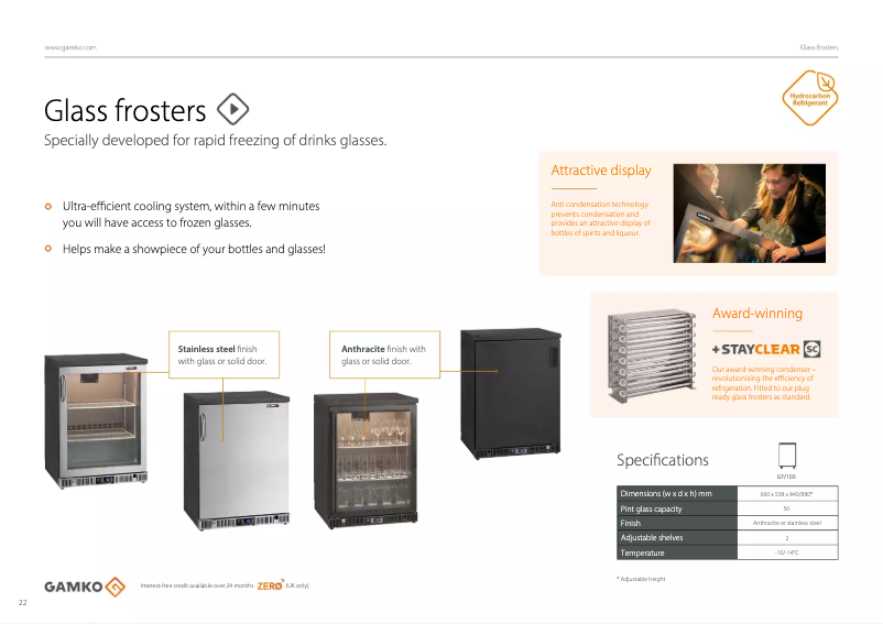 Page 1 de la notice Brochure Gamko GF/100