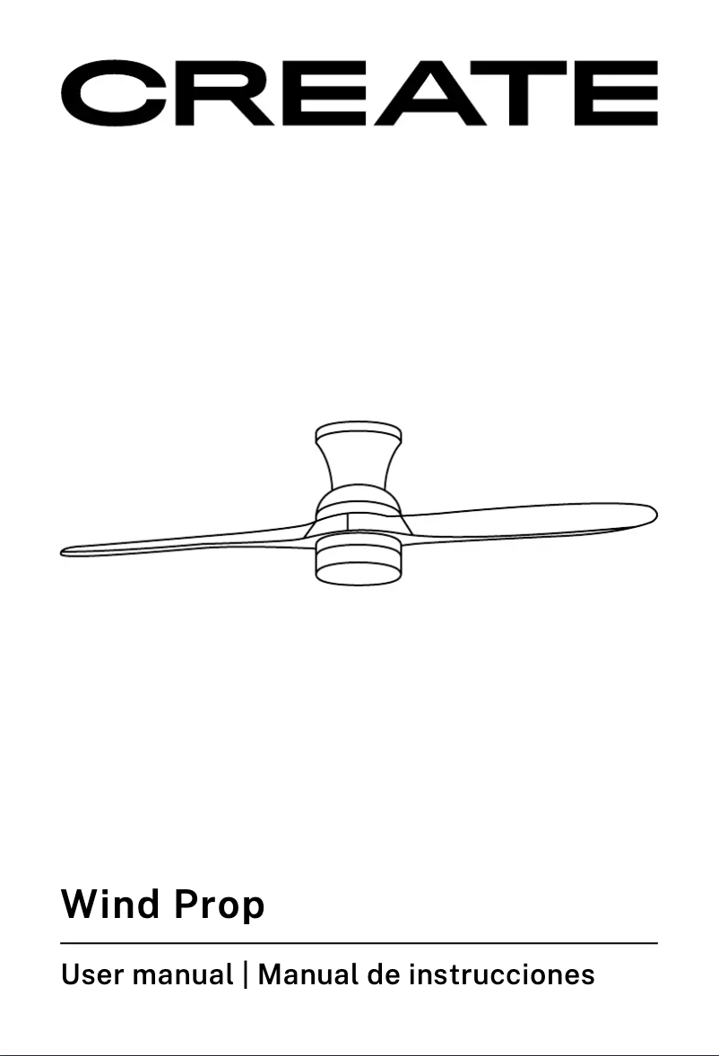 Page 1 de la notice Manuel utilisateur Create WIND PROP