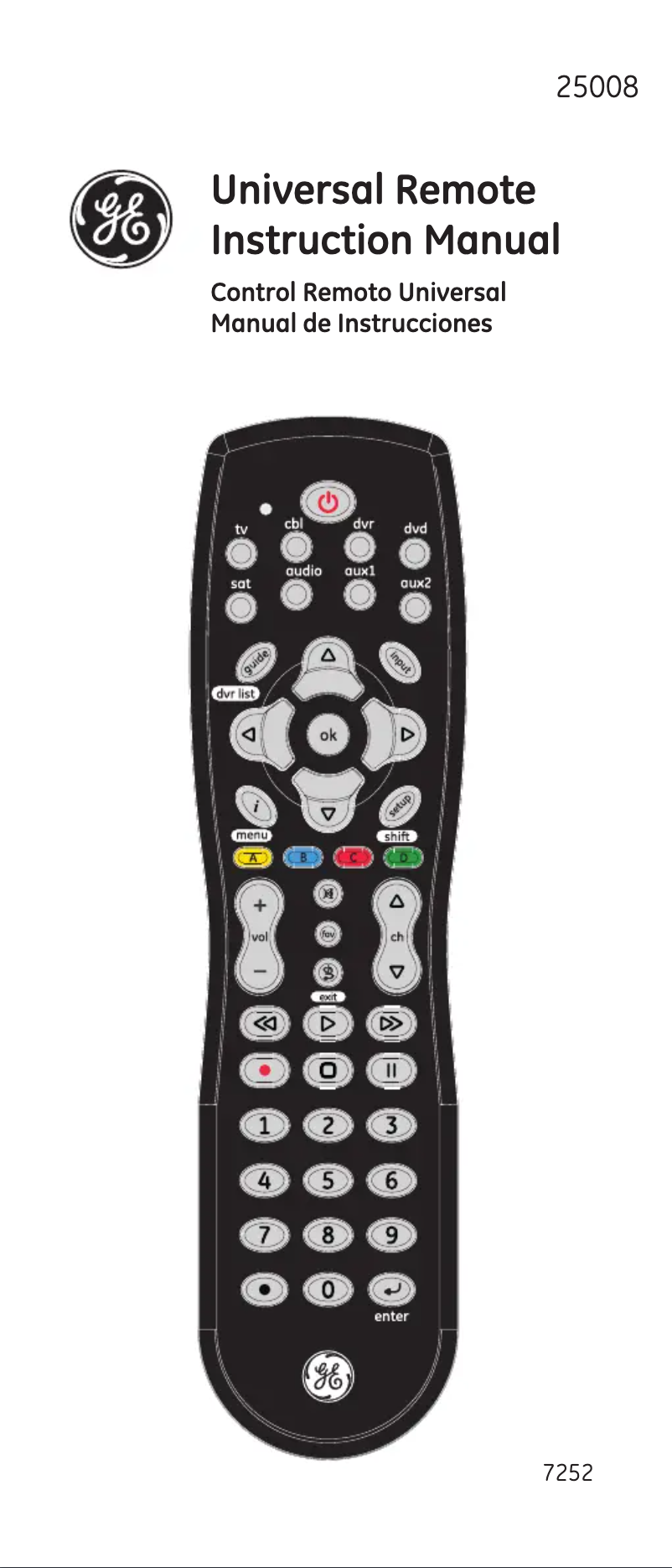 Página 1 del manual Manual de usuario GE 25008