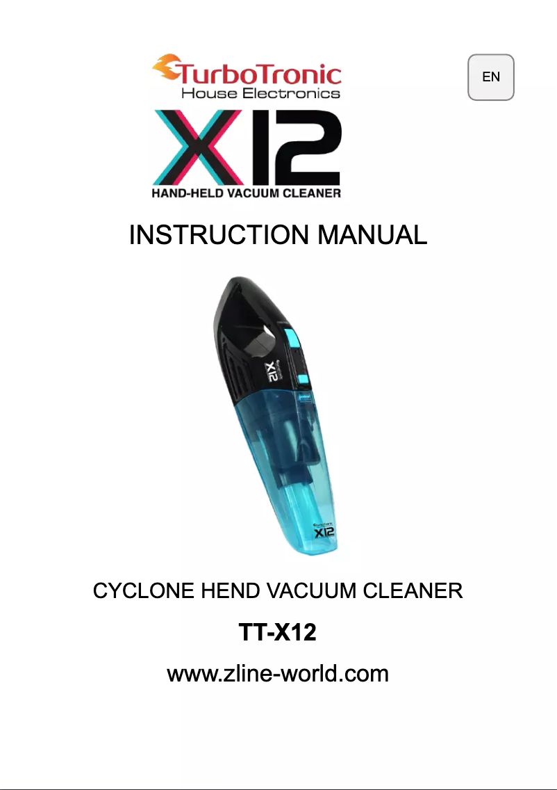 Page n°1 - Manuel utilisateur TurboTronic TT-X12