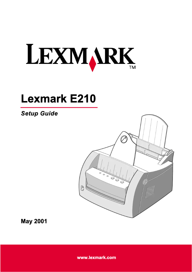 Página 1 del manual Manual de usuario Lexmark E210