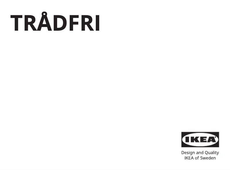 Page 1 de la notice Manuel utilisateur Ikea TRÅDFRI 905.061.75