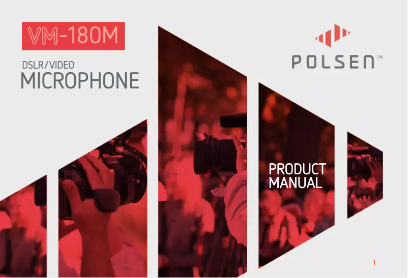 Page n°1 - Manuel utilisateur Polsen VM-180M