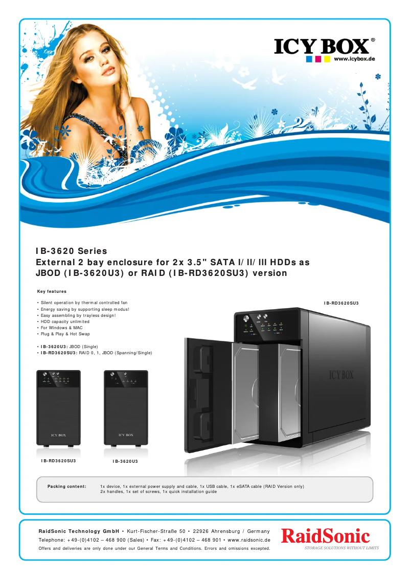 Image de la première page du manuel de l'appareil IB-3620U3