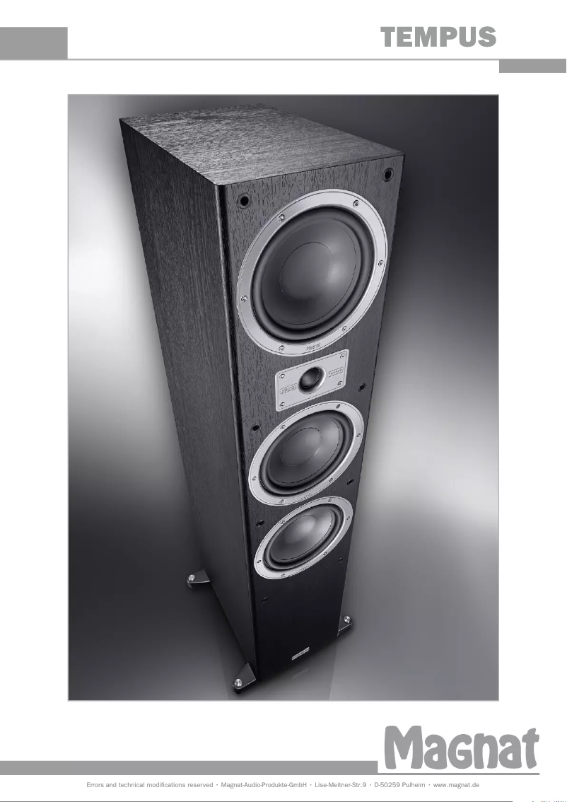 Page n°1 - Fiche technique Magnat Tempus 77