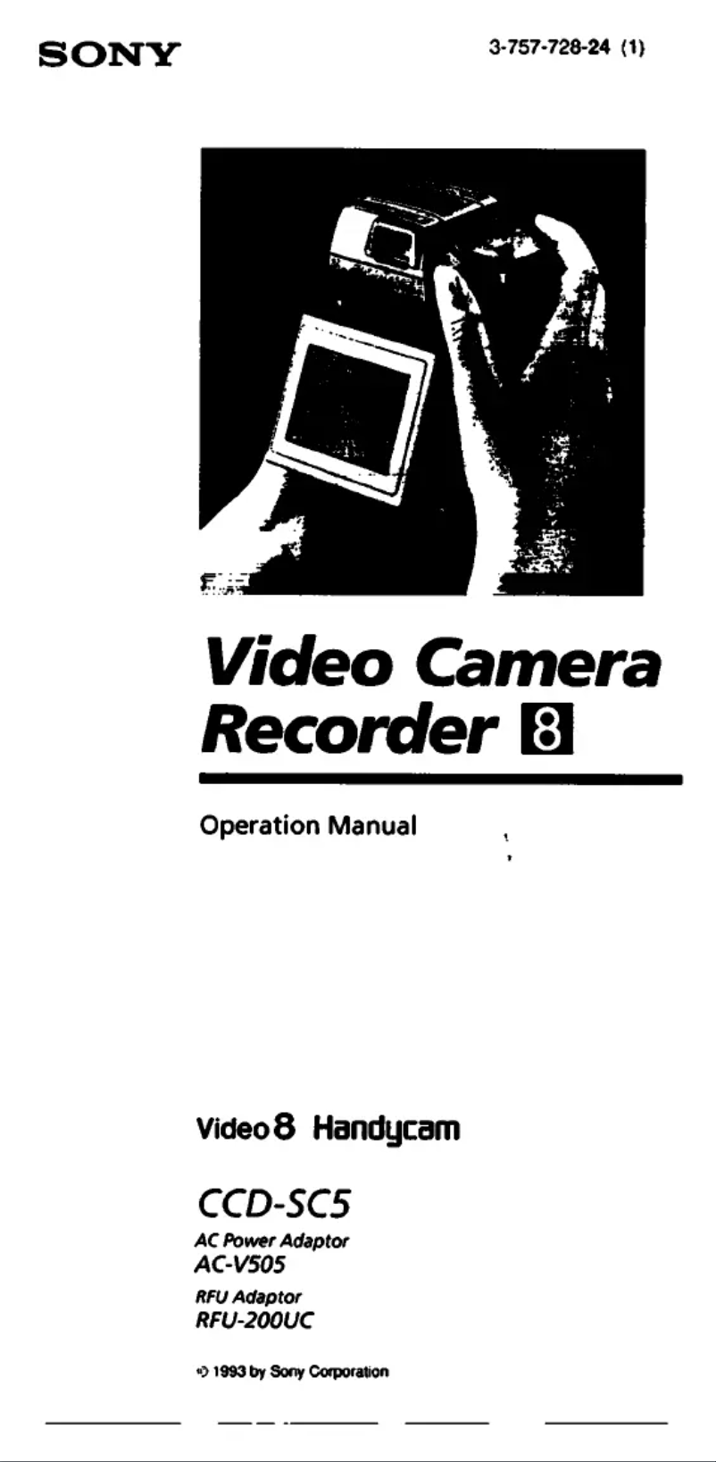 Image de la première page du manuel de l'appareil CCD-SC5