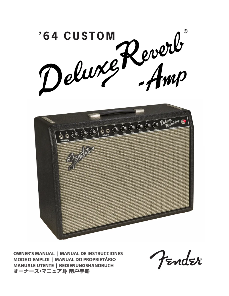 Page 1 de la notice Manuel utilisateur Fender '64 Custom Deluxe Reverb