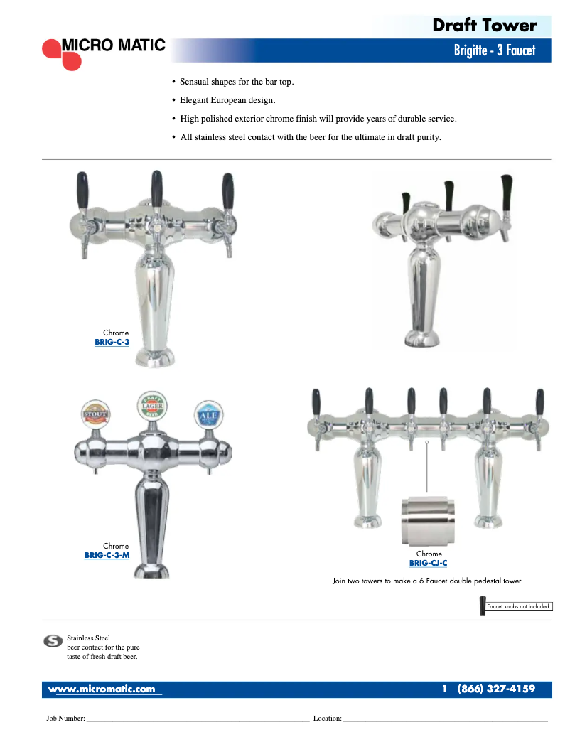 Page n°1 - Manuel utilisateur Micro Matic BRIG-3-M