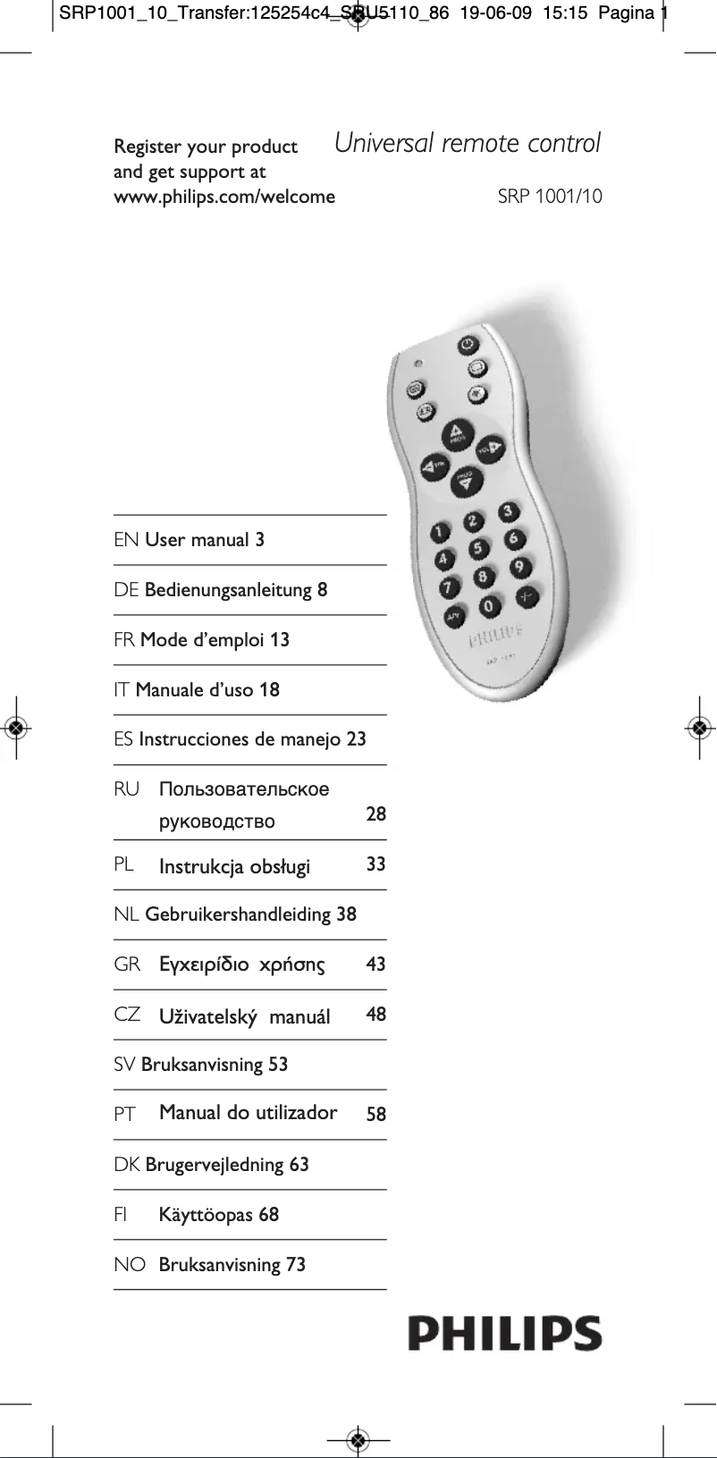 Image de la première page du manuel de l'appareil Active Crystals SWS4400
