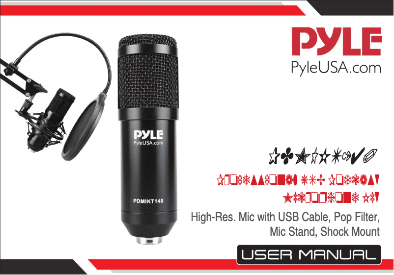 Page n°1 - Manuel utilisateur Pyle PDMIKT140