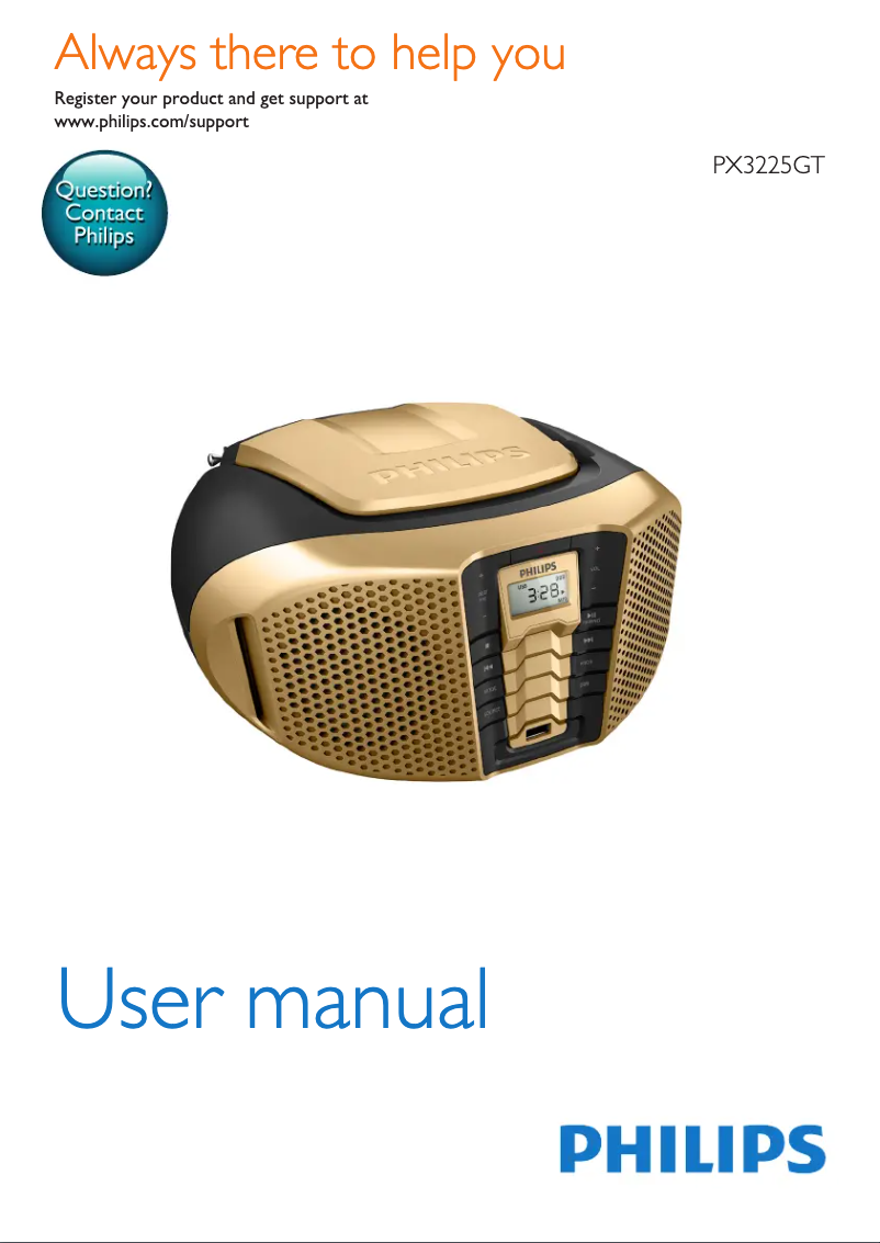 Image de la première page du manuel de l'appareil PX3225GTX