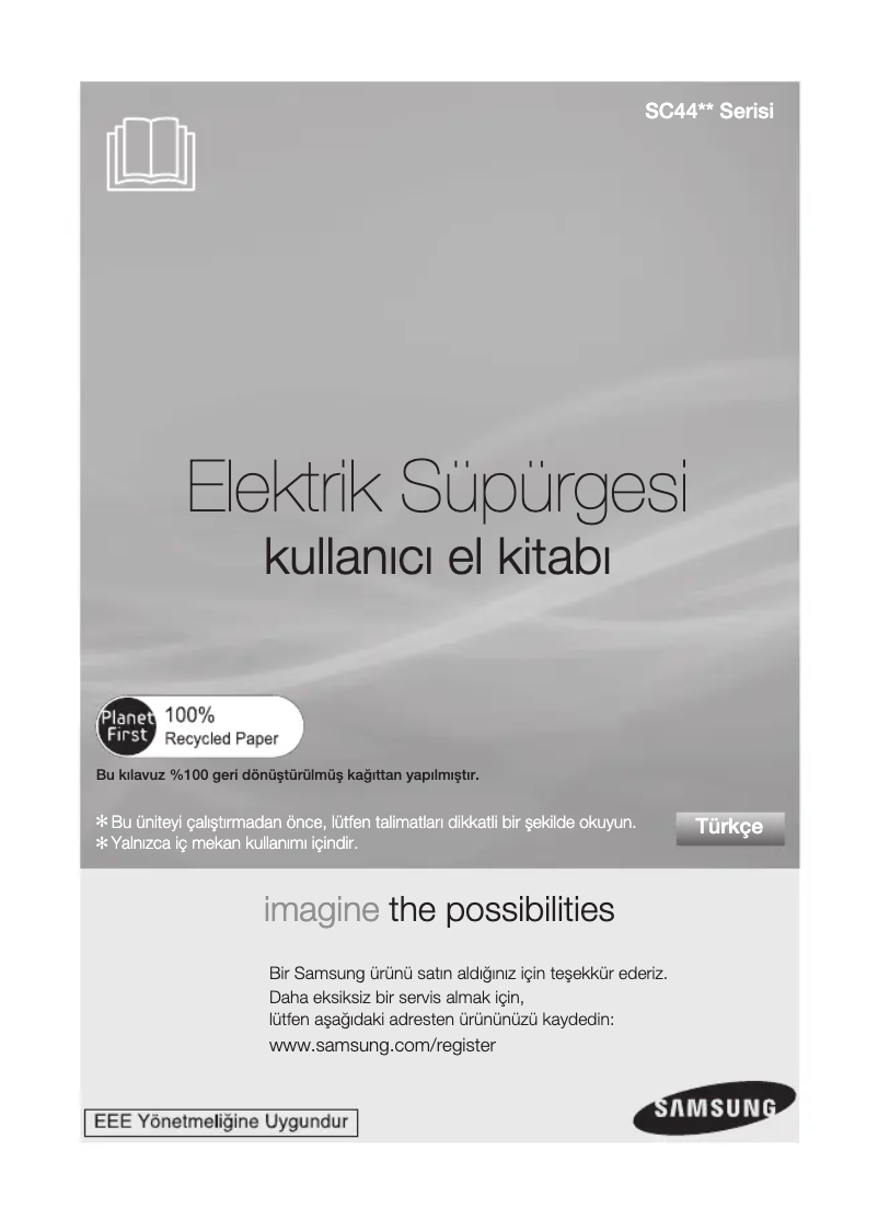 Page 1 de la notice Manuel utilisateur Samsung VCC4470S3V