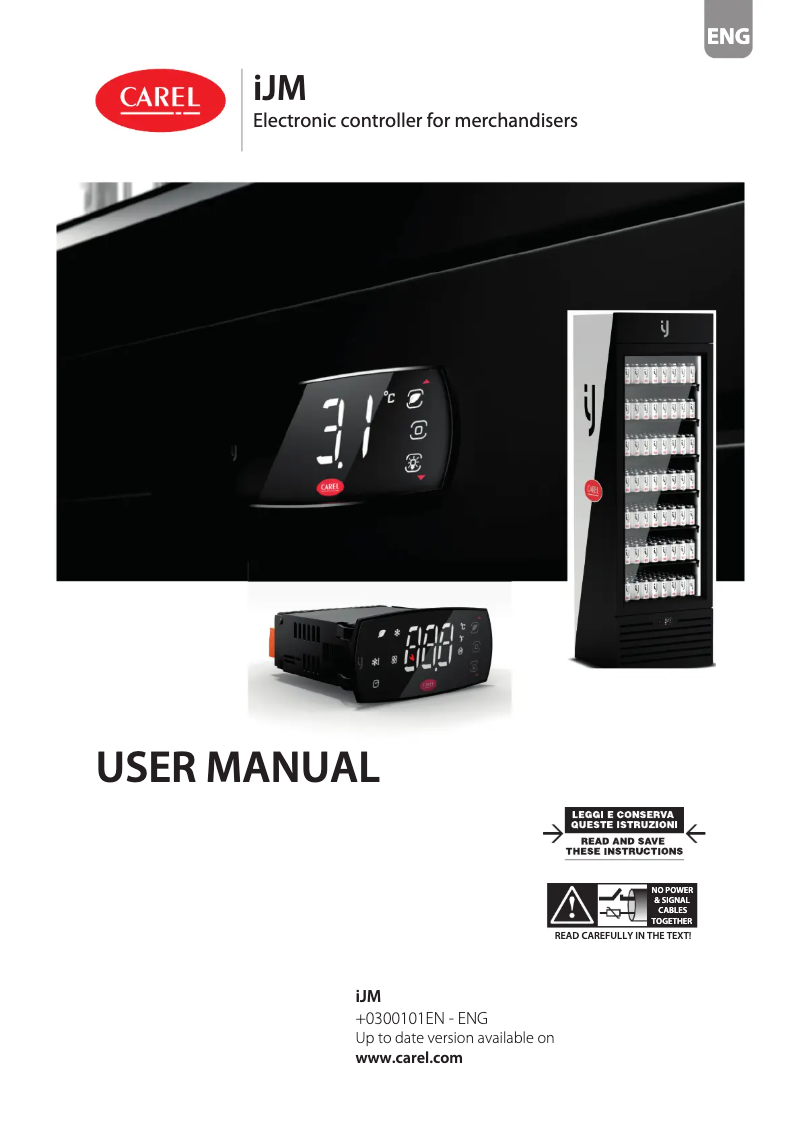 Page 1 de la notice Manuel utilisateur Carel iJM