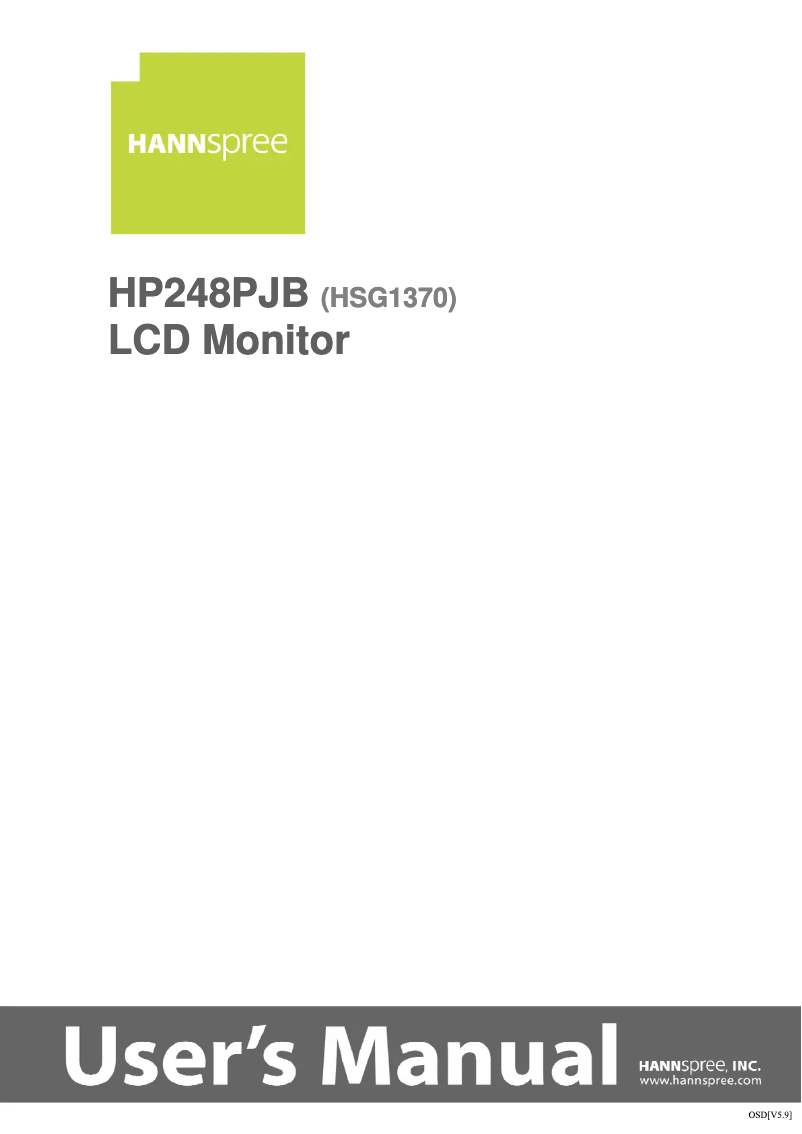 Image de la première page du manuel de l'appareil HP 248 PJB