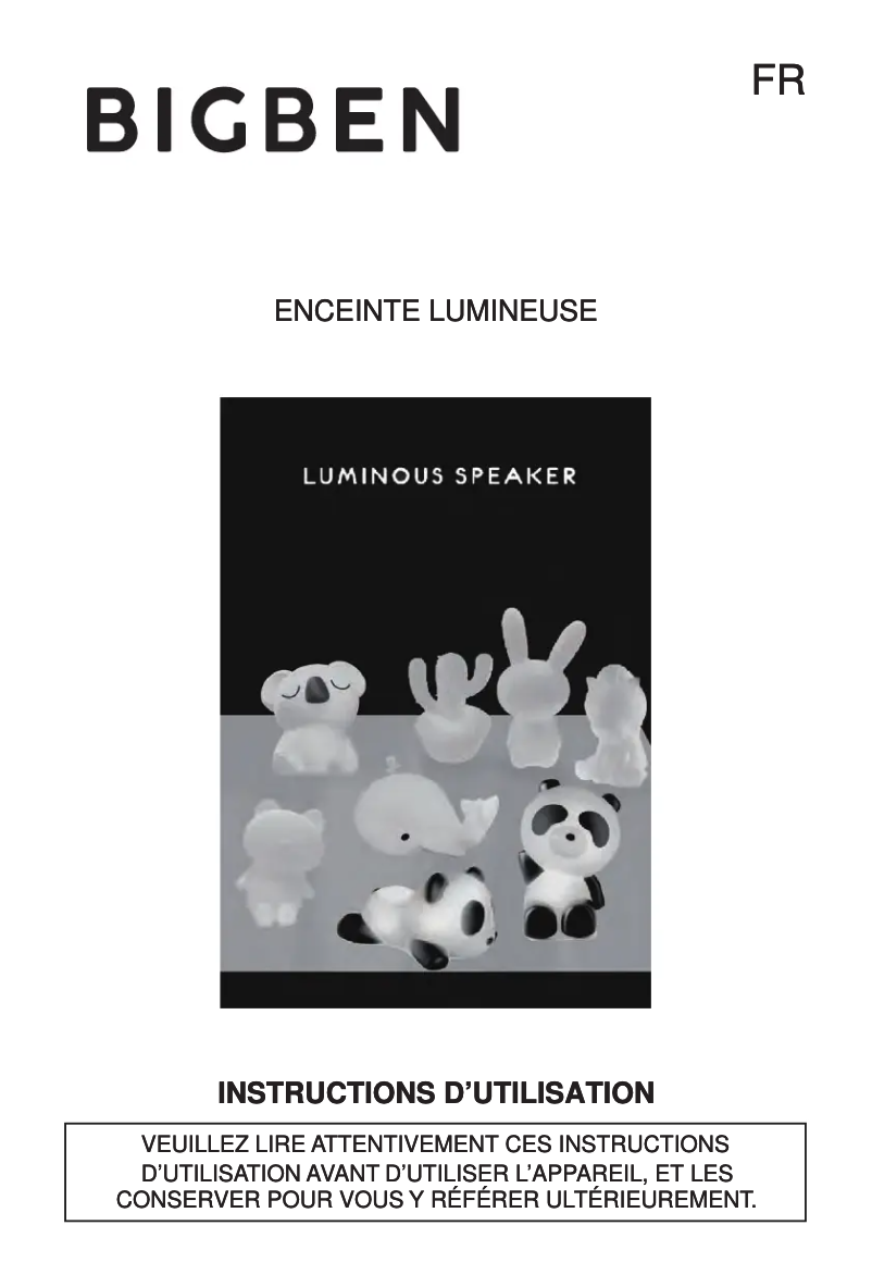 Image de la première page du manuel de l'appareil BTLSPANDA