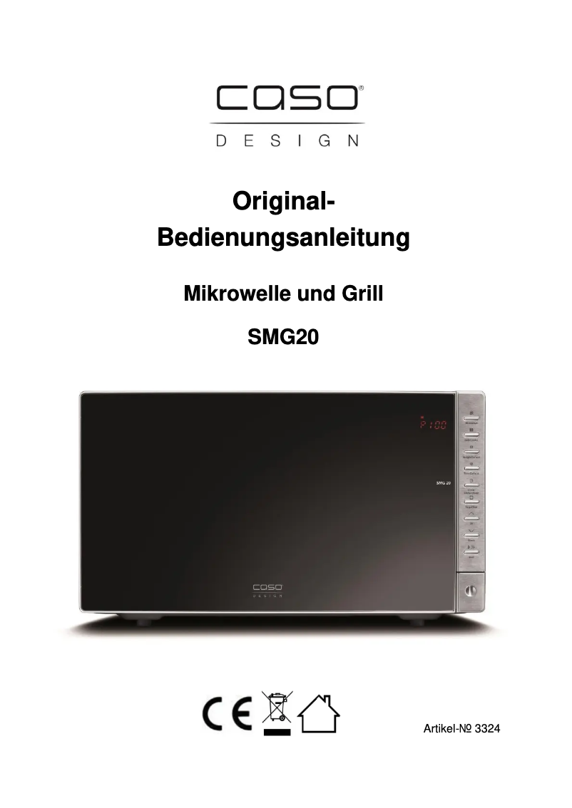 Image de la première page du manuel de l'appareil SMG 20