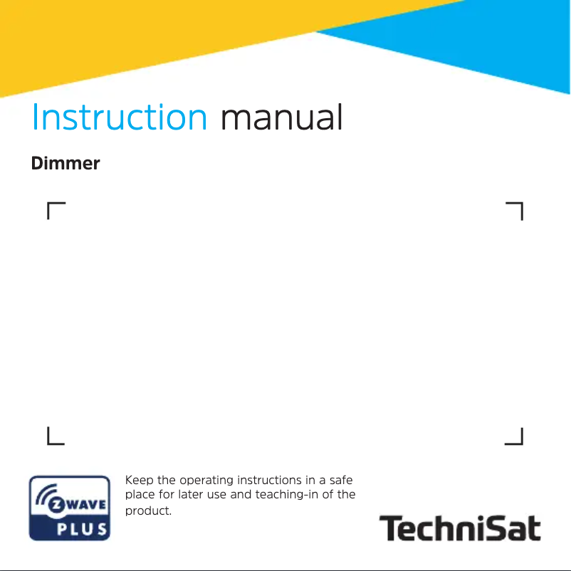 Page 1 de la notice Manuel utilisateur TechniSat Dimmer-Einsatz M hellgrau