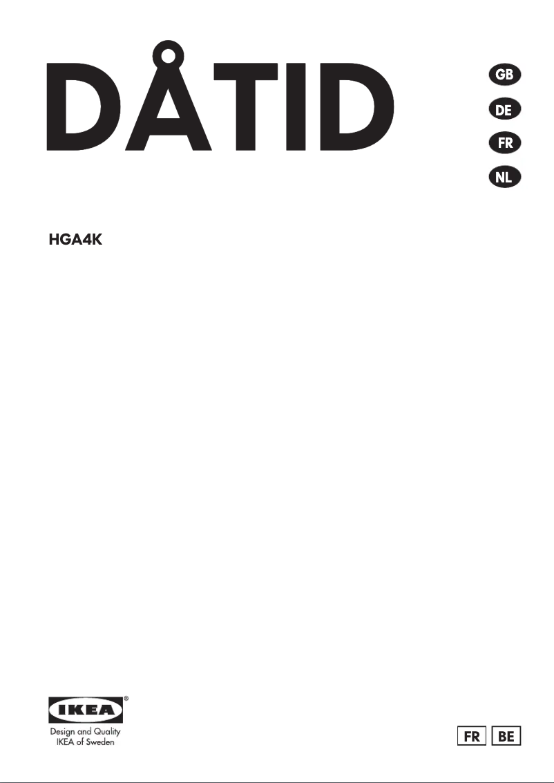 Page 1 de la notice Manuel utilisateur Whirlpool DATID HB 510 S