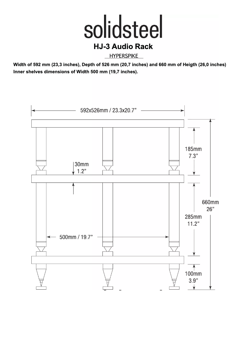 Page 1 de la notice Mode d'emploi Solidsteel Hyperspike HJ-3