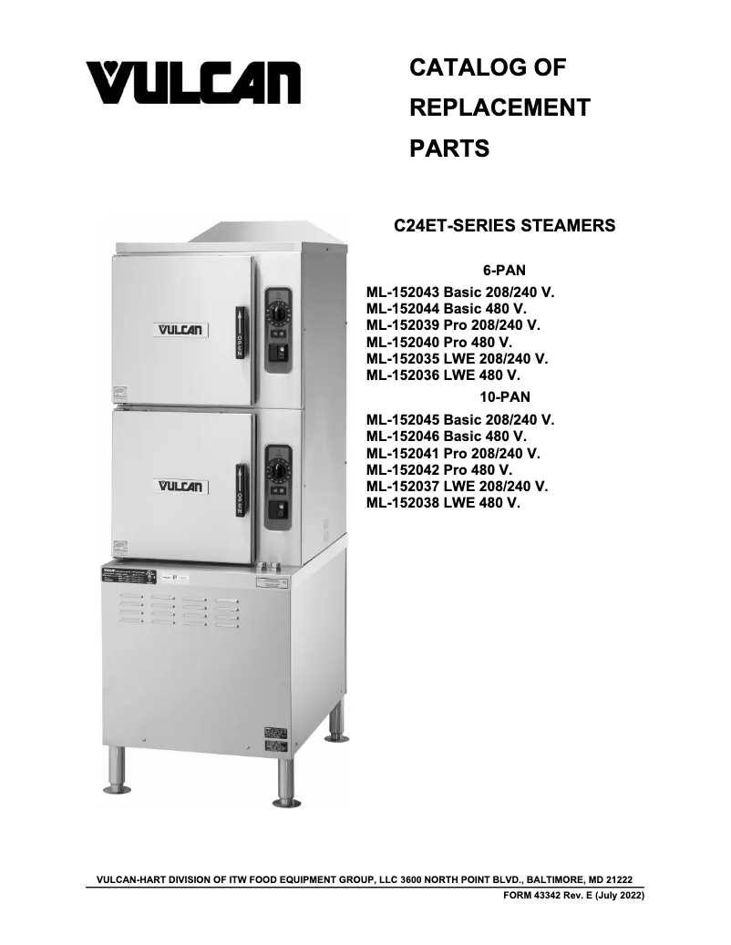 Image de la première page du manuel de l'appareil C24ET6-PS