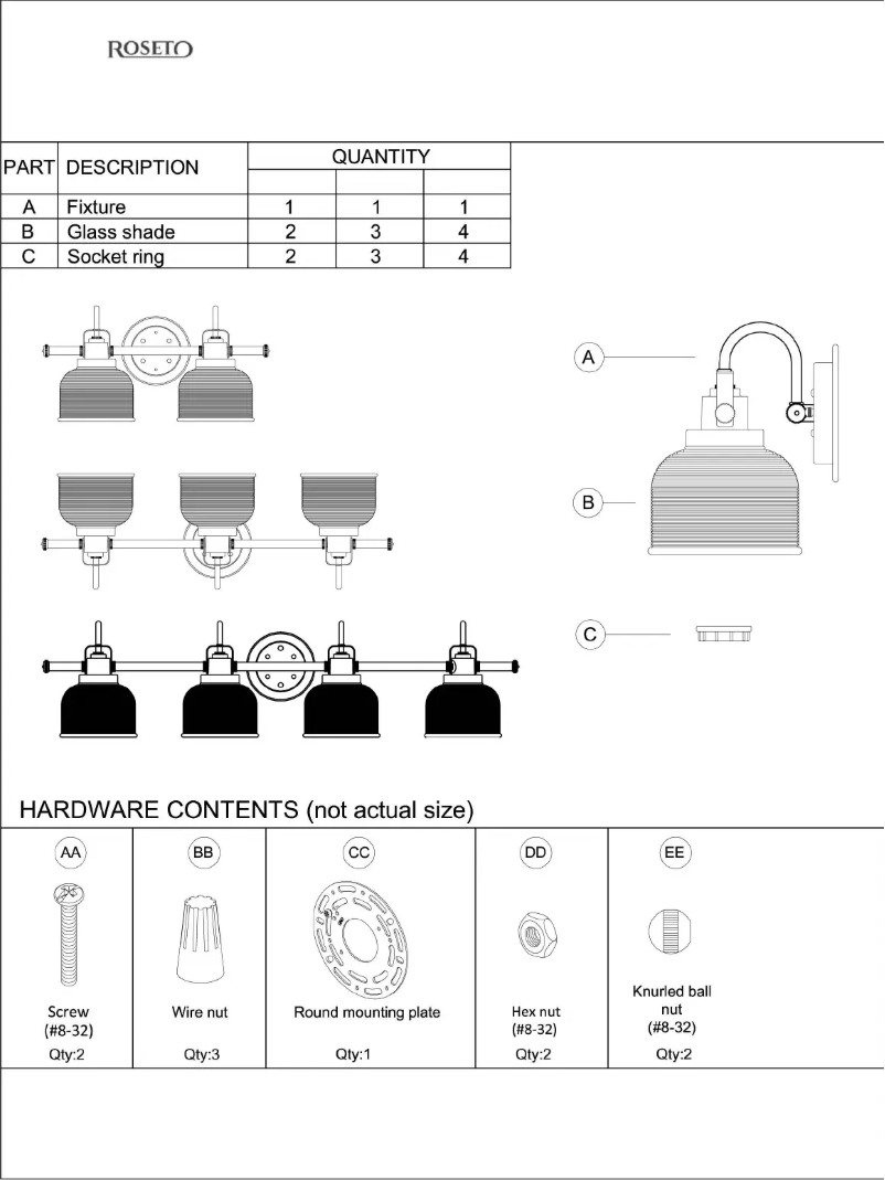 Page n°1 - Manuel utilisateur Roseto Sophia PBF5858CH