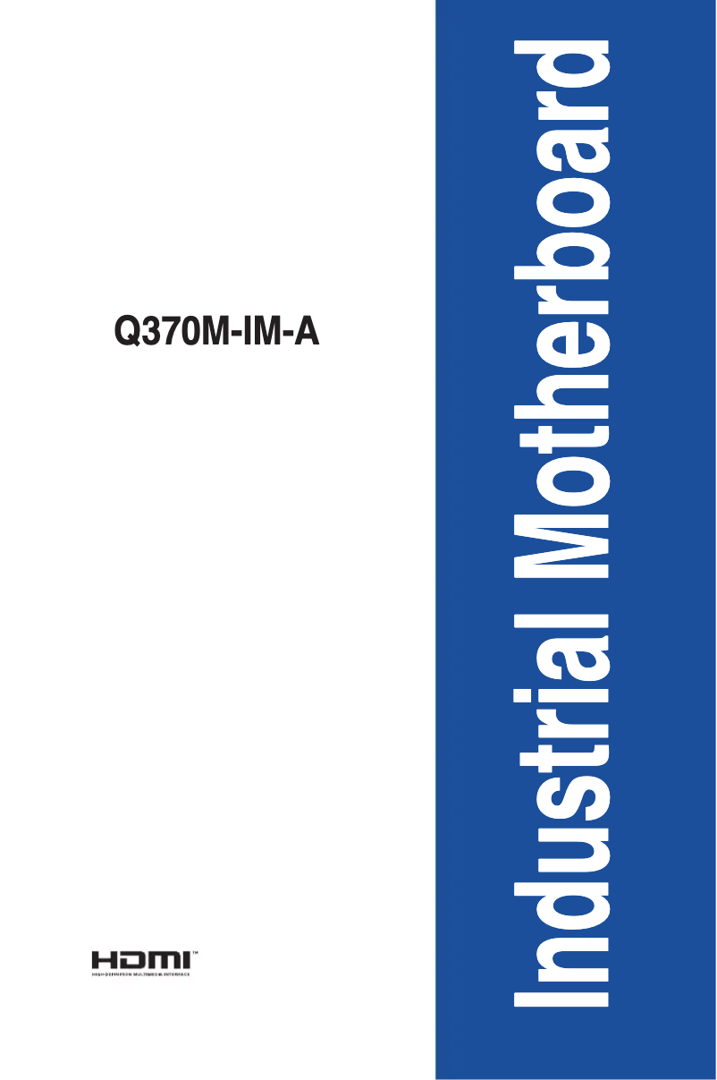 Image de la première page du manuel de l'appareil Q370M-IM-A