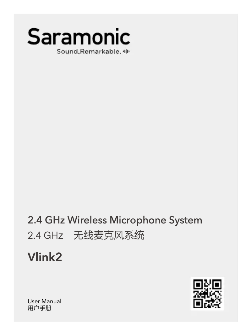 Page n°1 - Manuel utilisateur Saramonic Vlink 2