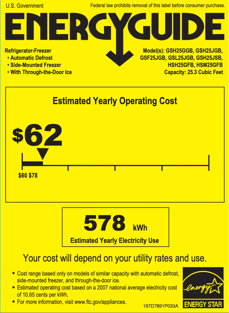 Imagen de la primera página del manual del dispositivo GSH25JGBWW