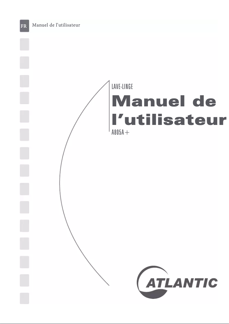 Image de la première page du manuel de l'appareil A805A+